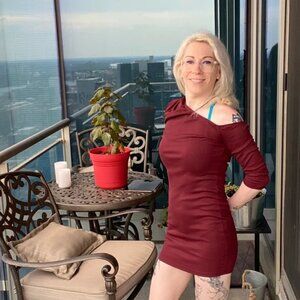 SHEIN -  Bodycon burgundy stretch Dress Size XS